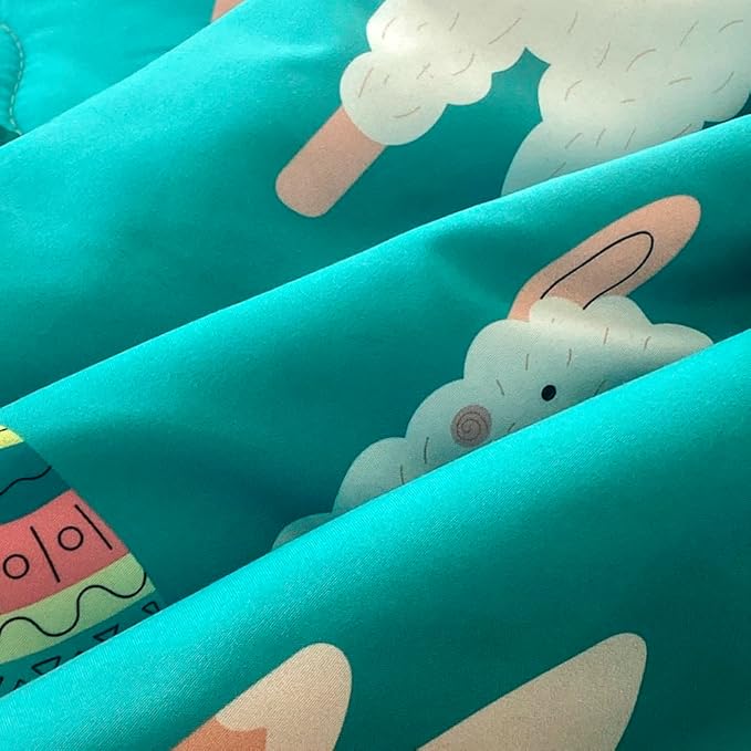 Wajade Kids Llama Comforter Set Bed in A Bag Queen Size 7 Piece Cute Alpaca Tropical Plant Cactus Bedding Set for Girls Boys (1 Comforter, 1 Flat Sheet, 1 Fitted Sheet, 2 Pillowcase and 2 Pillow Sham) - LeafyLoom