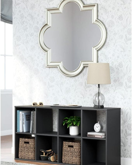 Signature Design by Ashley Langdrew 8 Cube Storage Organizer or Bookcase, Black - LeafyLoom