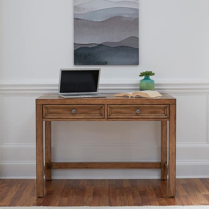 Homestyles Desk, 44Lx23.75Dx31.25H, Brown - LeafyLoom