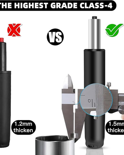 Office Chair Cylinder Replacement,Heavy-Duty Highest End Class 4 Hydraulic Pneumatic Piston, Universal Size Fits Most Chairs - LeafyLoom