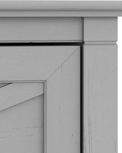 Bush Furniture Key West 2 Drawer Lateral File Cabinet in Cape Cod Gray | Document Storage for Home Office | Accent Chest with Drawers - LeafyLoom