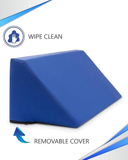 NYOrtho Positioning Wedge Pillow support - Wipe Clean Water Resistant alignment for elderly side sleepers - LeafyLoom