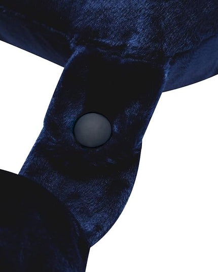 Adult Cozy Soft Microfiber Neck Pillow, Compact, Perfect for Plane or Car Travel, Navy - LeafyLoom