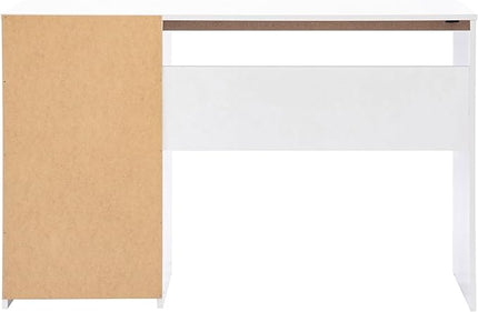 Techni Mobili Computer Home Office or Bedroom Storage & Drawers Ideal for Small Spaces Writing Desk, 47.6" W x 16.1" D x 30.3, White - LeafyLoom