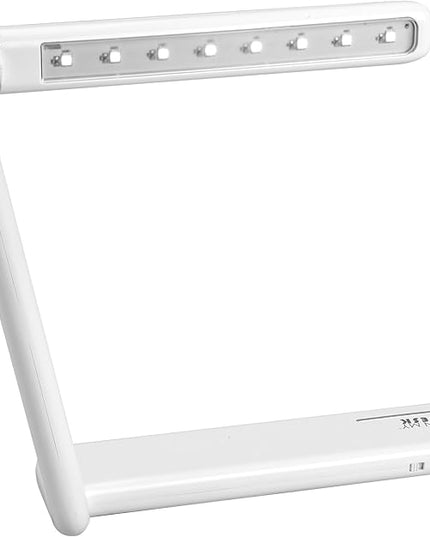 On My Desk Folding LED Rechargeable Lamp, 10.5", White - LeafyLoom