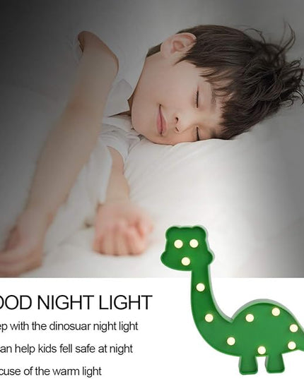 Dinosaur Night Light Nursery Decor Party Decoration,Childen Kids Bedroom Decorative Table Lamps, Marquee Animal Sign,Birthday Gifts for Kids/Boys - LeafyLoom