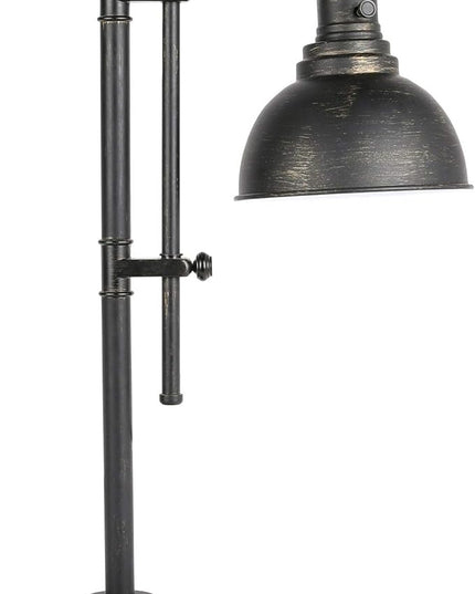 VONLUCE Rustic Desk Lamp Black Adjustable, Industrial Style Metal Task Lamp (25"-29"), Vintage Work Lamp, Farmhouse Reading Lamp in Aged Bronze Finish, ETL Certificate - LeafyLoom