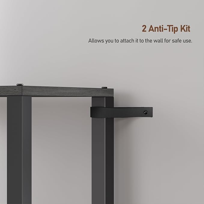 TUTOTAK 4 Tier Bookcase and Bookshelf, Narrow Book shelf with Door for Small Space, for Living Room, Office, Study, Entryway, Charcoal Grey BS03BY004 - LeafyLoom