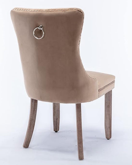 NicBex Haerin-SD-00114-LWJ Dining Chairs, 25.5"x19.7"x37.4", Khaki - LeafyLoom