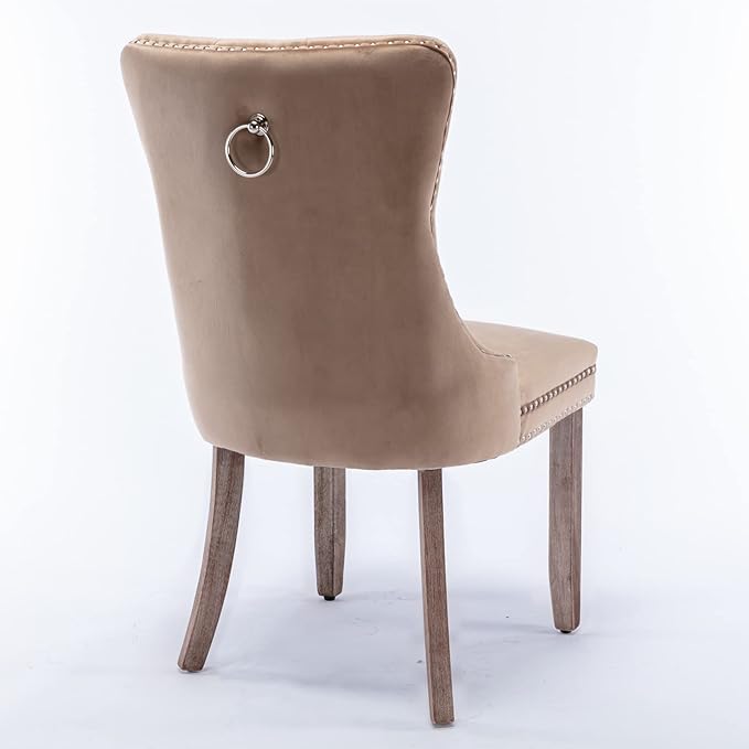 NicBex Haerin-SD-00114-LWJ Dining Chairs, 25.5"x19.7"x37.4", Khaki - LeafyLoom