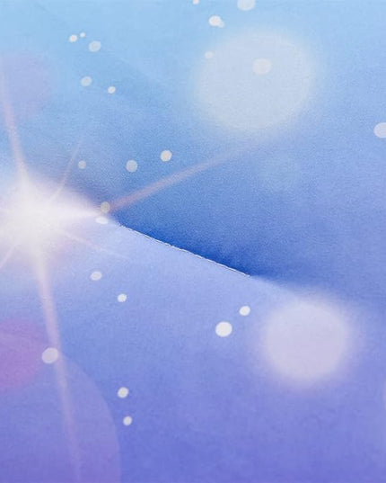 Holawakaka Girls Space Star Rainbow Glitter Comforter Set Ombre Galaxy Print Gradient Reversible Bedding Set Full Size Kids Bed Sets (Pink Lavender, Full) - LeafyLoom