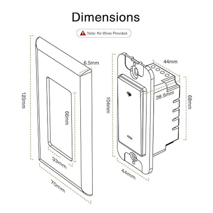 GHome Smart Switch,Smart Wi-Fi Light Switch Compatible with Alexa and Google Assistant 2.4Ghz, Single-Pole,Neutral Wire Required,UL Certified,Remote/Voice Control, No Hub Required (3 Pack) GhomeSmart