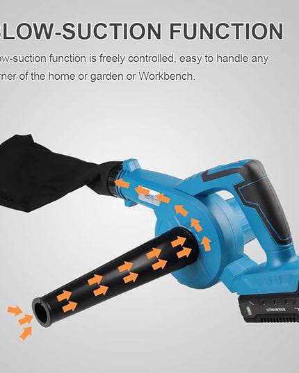 NEWONE Small Leaf Blower Cordless Mini Hand Electric Leaf Blower/Leaf Vacuum,20V 2 Speed Lightweight Sweeper Vacuum with 1 Battery and Charger,Portable for Lawn Care/Dust/Pet Hair/Dust/Small Trash - LeafyLoom