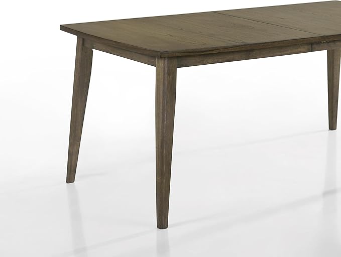NicBex 35Inch Rectangular Expandable Dining Table,Modern Minimalist Kitchen Table with Extension Leaf for 4 to 6,Dining Room Table for Kitchen,Small Space and Living Room,Space-Saving,Brown - LeafyLoom