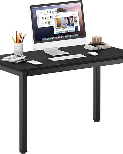 DlandHome 39 inches Small Computer Desk,Writing Table for Small Spaces Study Table Student Laptop Desk Black - LeafyLoom