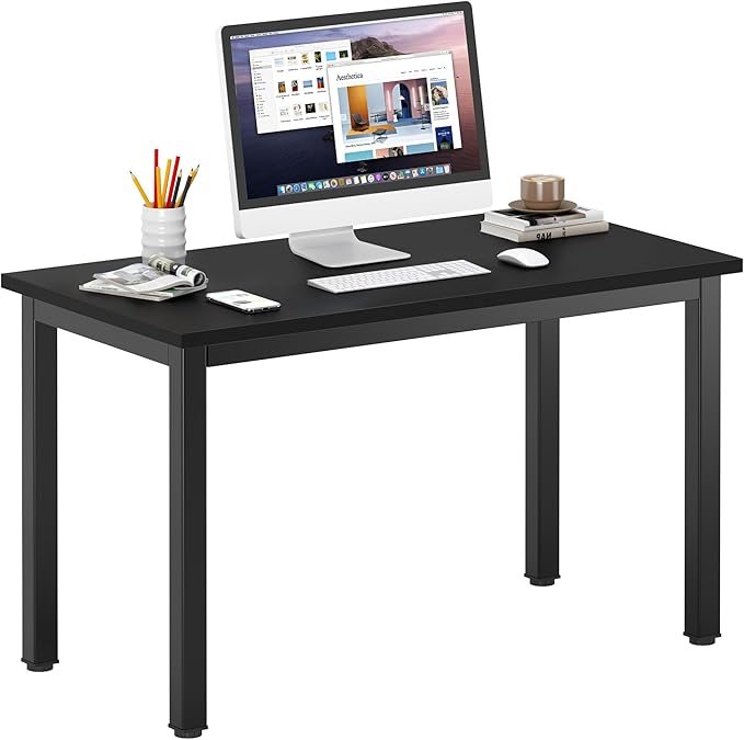 DlandHome 39 inches Small Computer Desk,Writing Table for Small Spaces Study Table Student Laptop Desk Black - LeafyLoom