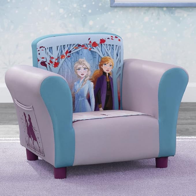 Delta Children Kids Character Upholstered Chair, Disney Frozen II - LeafyLoom