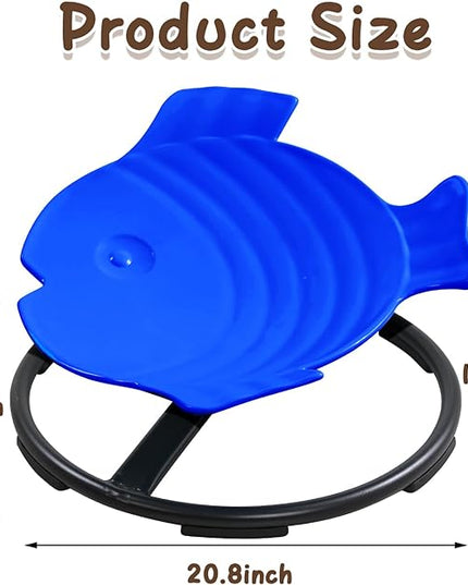 Autism Sensory Products Kids Swivel Chair for Autistic Kids Sensory Spinning Chair Spin Seat Sensory Indoor/Outdoor - Improve Balance & Motion Sickness Relief for Children & Teens - LeafyLoom