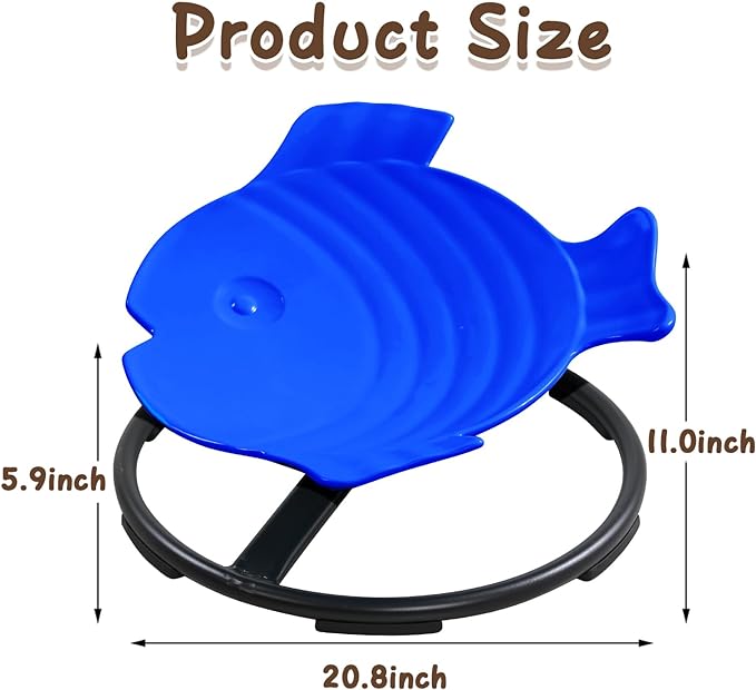 Autism Sensory Products Kids Swivel Chair for Autistic Kids Sensory Spinning Chair Spin Seat Sensory Indoor/Outdoor - Improve Balance & Motion Sickness Relief for Children & Teens - LeafyLoom