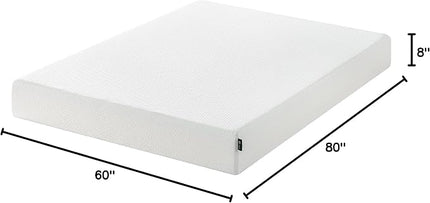 ZINUS 8 Inch Green Tea Essential Memory Foam Mattress, Queen, Mattress in A Box, Affordable Mattress, CertiPUR-US Certified - LeafyLoom