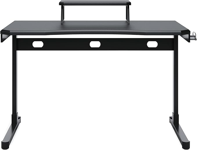 Signature Design by Ashley Lynxtyn Contemporary 48" Home Office Writing Desk, Black - LeafyLoom