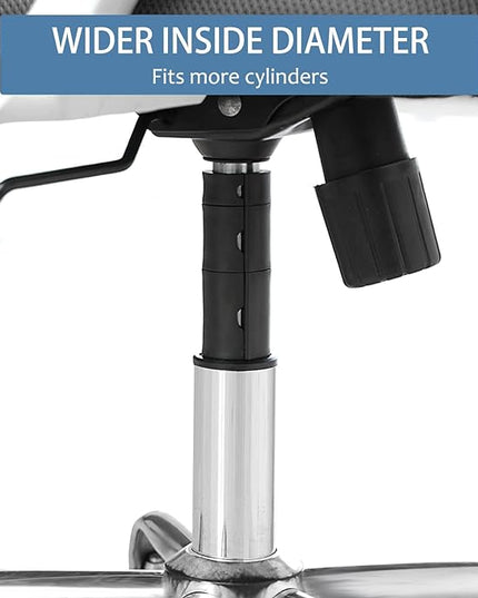 Office Chair Hero Fix Attaches Clamps to Large Cylinder Piston Stops Your Chairs Sinking When Computer Hydraulic Lift Has No Gas Stop Replacement - LeafyLoom