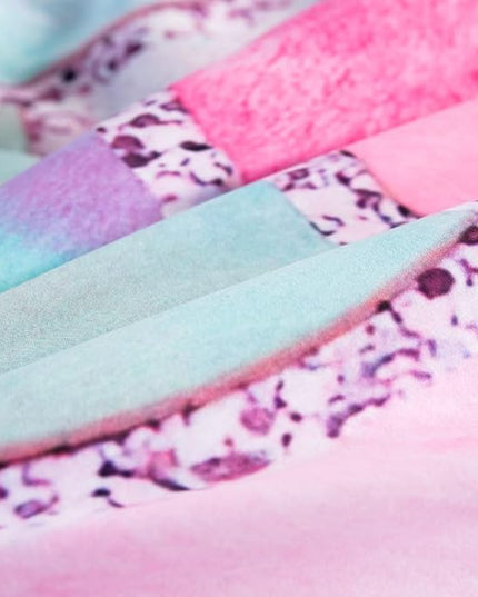 Wajade Kid Mermaid Scale Comforter Bedding Set Full Size, Colorful Rainbow 3D Fish Scale 7 Pieces Soft Bedding Sets with Comforter, Sheet, Pillowcase and Sham for Girls - LeafyLoom