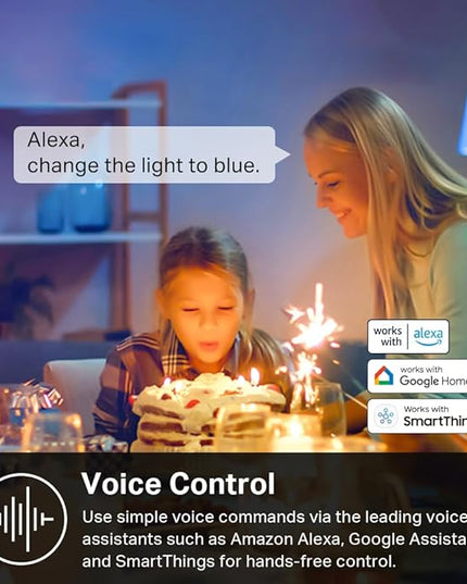 New Kasa Smart Bulb, Full Color Changing Dimmable Smart WiFi Light Bulb Compatible with Alexa and Google Home, A19, 9W 800 Lumens,2.4Ghz only, No Hub Required, 1-Pack (KL125), Multicolor KasaSmartbyTP-Link