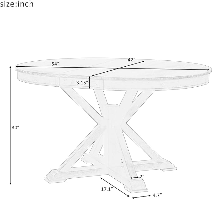 NicBex Dining Table Contemporary Kitchen Table Farmhouse Rustic Retro Functional Extendable Dining Table with a 12" Leaf for Dining Room and Living Room Round Dining Table, Oak Natural Wood+Off White - LeafyLoom
