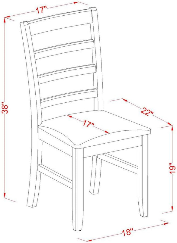 East West Furniture DLPF5-BLK-C Dublin 5 Piece Set for 4 Includes a Round Kitchen Table with Dropleaf and 4 Linen Fabric Dining Room Chairs, 42x42 Inch, Black - LeafyLoom