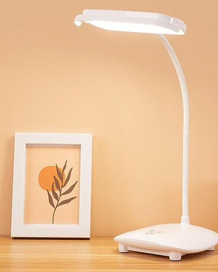 Cordless Desk Table Lamp Reading Light 40 Led Rechargeable Big Battery, Touch 3 Modes,2 Ways Power,Dimmable,Gooseneck,Small Portable Bedroom Bedside Lamp - LeafyLoom