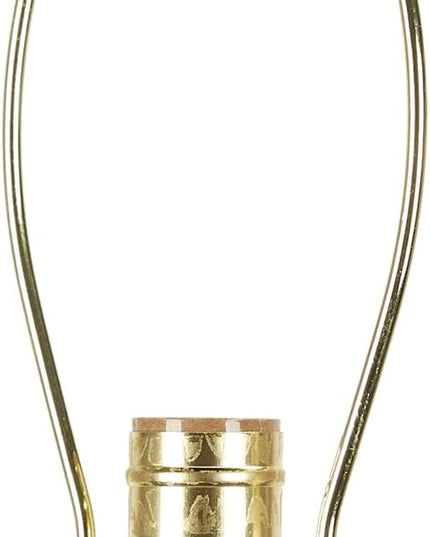 Decor Therapy Alice Traditional Floor Lamp, Antique Gesso 60" x 14" - LeafyLoom