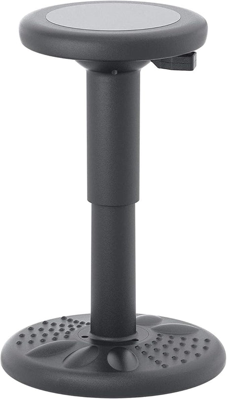 Studico ActiveChairs Adjustable Wobble Stool, Flexible Classroom Seating, Improves Focus, Posture & Helps ADHD/ADD, Sensory Chair, Active Desk Chairs, Adjusts from 16.65" to 23.75", Ages 13-18, Grey - LeafyLoom