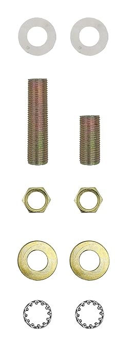 Floor Lamp Making Kit - Repair or Rewire Lamps with All Premium Essential Parts, 10 Inch Harp and Extra Long 12 Foot Cord Included (Gold) - LeafyLoom