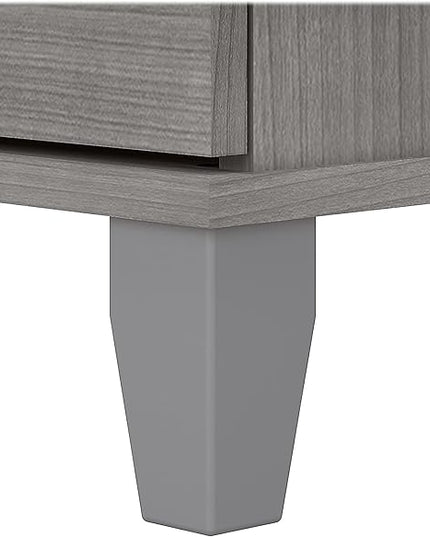 Bush Somerset 2-Drawer Lateral File Cabinet, Letter/Legal, Platinum Gray, 30-Inch (WC81280) - LeafyLoom