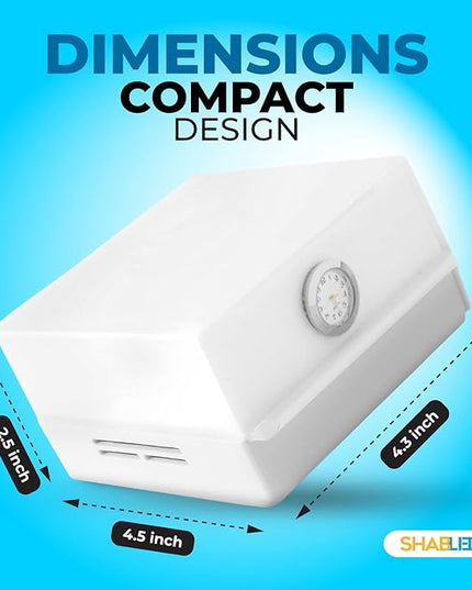 Kosher for Shabbos LED Lamp with Drawer, Table lamps and nightlight for Living Rooms, Bedrooms, Baby Nursery, Home Office, Reading, Bulb lasts 50,000 hours,(White) - LeafyLoom