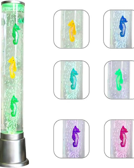 Shop LC Electric Seahorse Lamp Artificial Fake Fish Tank Aquarium Lamp with Sensory Bubble Tube Lamp Night Light Sensory Lamp Lava Lamp - 1.90 FT Birthday Gifts - LeafyLoom