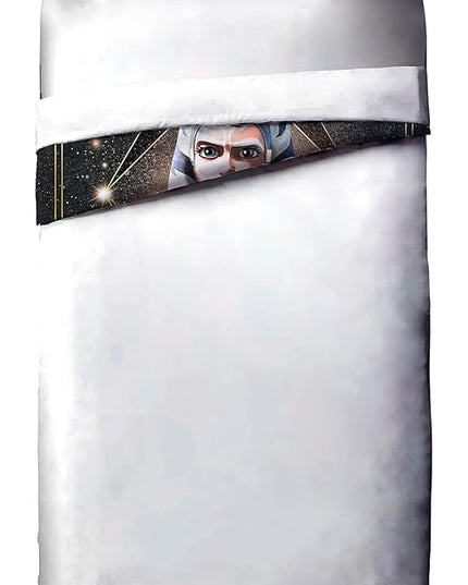 Jay Franco Star Wars The Clone Wars Ahsoka Force Full Comforter & Sham Set - Kids Super Soft Bedding - Fade Resistant Microfiber (Official Star Wars Product) - LeafyLoom