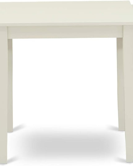 East West Furniture NDBO3-LWH-W Norden 3 Piece Dinette Set for Small Spaces Contains a Rectangle Table with Dropleaf and 2 Kitchen Dining Chairs, 30x48 Inch, Linen White - LeafyLoom