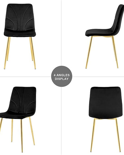 NicBex Haerin-SD-00368-LWJ Dining Chairs, 33.9"x18.1"x17.3", Black - LeafyLoom