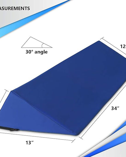 NYOrtho Positioning Wedge Pillow support - Wipe Clean Water Resistant alignment for elderly side sleepers - LeafyLoom
