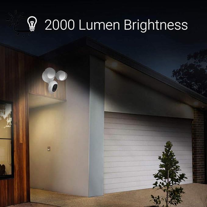 EZVIZ Floodlight Security Camera WiFi 1080P, Motion-Activated Enhanced with PIR&H265, Floodlight&Siren Alarm, Starlight Color Night Vision, Two-Way Audio, Weather Proof (LC1C) EZVIZ