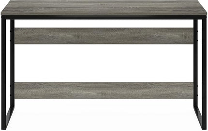 Furinno Moretti Modern Lifestyle Enhanced Study Desk 52 Inch, 52-Inch, French Oak Grey - LeafyLoom
