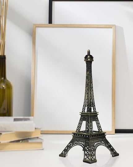 Tower Lamp LED Eiffel Tower Night Lamp : Light Up Eiffel Tower Ornament Metal Tower Architecture Decoration for Tourist Bronze Tower LED Light-Emitting Ornaments - LeafyLoom