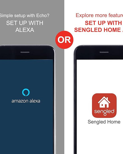 Sengled BR30 Smart Light Bulb, Updated FFS WiFi Led Flood Light Bulbs, Smart Bulbs That Works with Alexa, Google Assistant, E26 Daylight,60W Equivalent, 650LM, 2.4GHz WiFi Only, No Hub Required, 2Pack Sengled