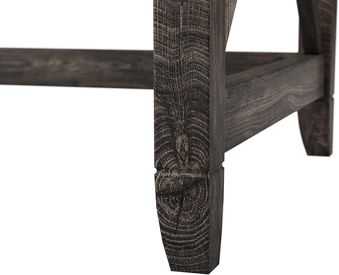 Bush Furniture Key West 48W Writing Desk in Dark Gray Hickory - LeafyLoom
