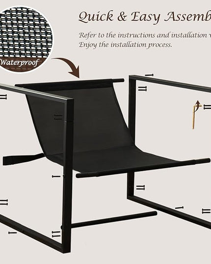 Wimarsbon Modern Accent Chair, Mid Century Sitting Chair with Sponge Cushion, Comfy and Sturdy Lounge Chair with Metal Leg for Bedroom, Living Room, Office,Easy Assembly (Chenille-Brown) - LeafyLoom