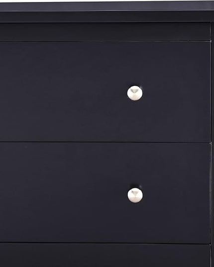 Delta Children Campbell 3 Drawer Dresser, Midnight Grey - LeafyLoom