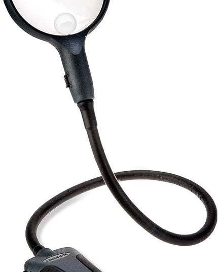 Carson BoaMag 2.5x LED Lighted Flexible Neck Magnifier and Flashlight (SM-22) - LeafyLoom