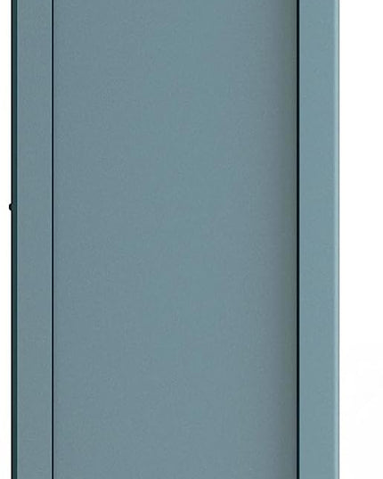SIMPLIHOME Amherst SOLID WOOD 30 Inch Wide Transitional 5 Shelf Bookcase in French Blue, for The Living Room, Study Room and Office - LeafyLoom